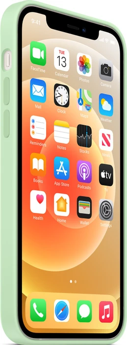 Apple Silikon Case mit MagSafe für iPhone 12/iPhone 12 Pro Pistazie