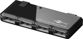 Wentronic Goobay USB-Hub, 4x USB-A 2.0, USB 2.0 Mini-B [Buchse] (95912)