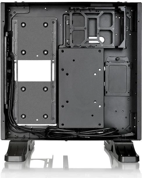 Thermaltake Core P1, schwarz, Glasfenster, Mini-ITX
