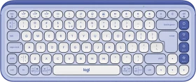 Logitech POP Icon Keys, Lilac & Off-White, Logi Bolt, USB/Bluetooth, US (920-013074)