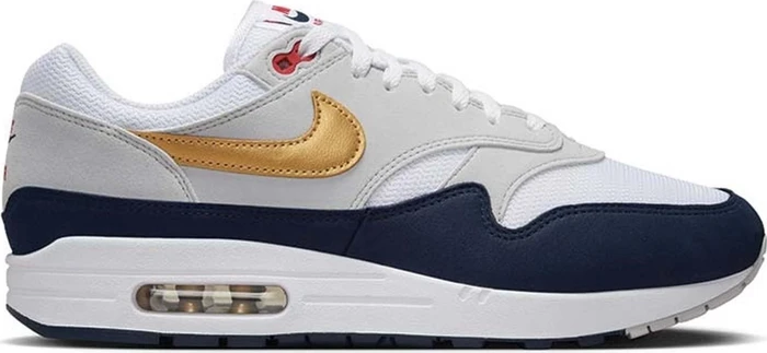 Nike Air Max 1 obsidian/white/light smoke grey/metallic gold (Herren)
