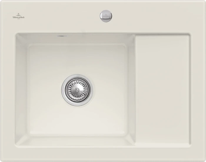 Villeroy & Boch Subway 45 Compact Einbau Becken links mit Ablauffernbedienung crema