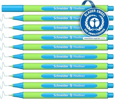 Schneider Line-Up Tintenroller (Mine) mineral blue/grün, 10er-Pack
