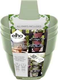 Elho Vibia Campana Vertical Forest Set/3 halbrund pistaziengrün