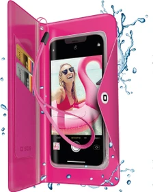 SBS Mobile Splash-resistant Transparent Universal Case pink