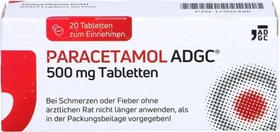 Zentiva Paracetamol ADGC 500mg Tabletten, 20 Stück