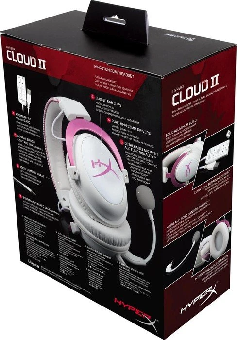 HP HyperX Cloud II Limited Edition pink