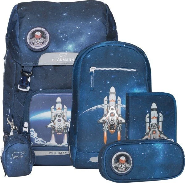 Beckmann Classic Maxi Space Mission Schulrucksack-Set, 6-tlg.