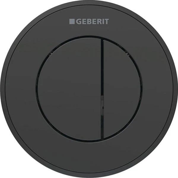 Geberit Typ 10 Fernbetätigung pneumatisch, für 2-Mengen-Spülung, UP-Drücker, schwarz