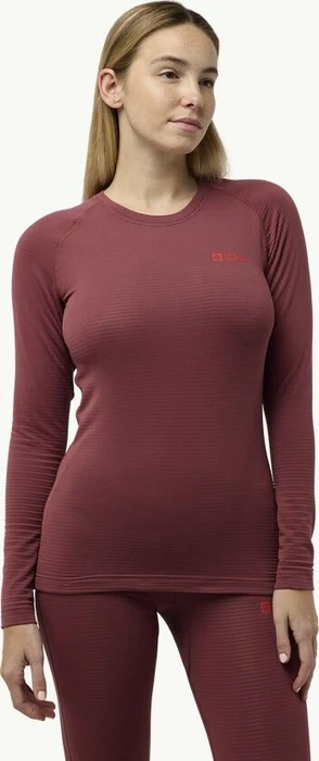 Jack Wolfskin Infinite Warm Funktionsshirt langarm red ochre (Damen)