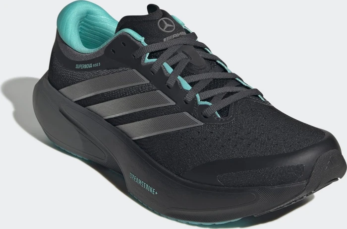 adidas Supernova Rise 3 Mercedes AMG Petronas F1 Team core black/silver metallic/semi mint rush (Herren)