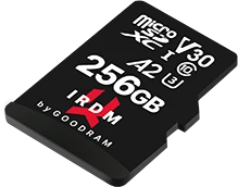 goodram M2AA IRDM MICROCARD R170/W120 256GB Kit, UHS-I U3, A2, Class 10