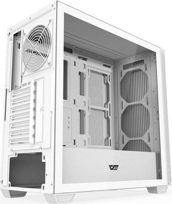 DarkFlash DS900WS White, USB-C, inkl. 4x Lüfter, Glasfenster