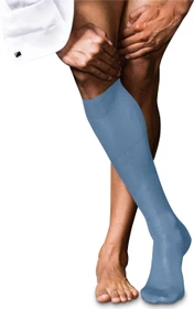 Falke No. 9 Pure Fil d'Écosse Socken airy blue (Herren)