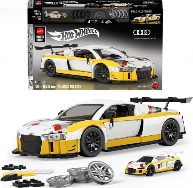 Mattel Brick Shop Hot Wheels '15 Audi R8 Lms