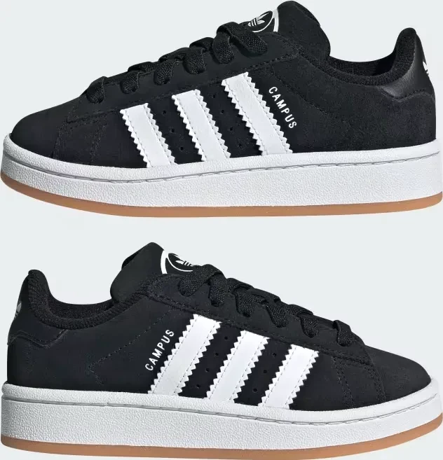 adidas Campus 00s Elastic Lace core black/cloud white/gum (Junior)