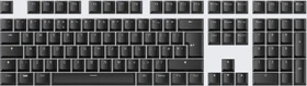 Wooting Double-shot PBT Keycap Set, Kunststoff (PBT), OEM-Profil, Just Black, schwarz, 138 Tasten, ISO-UK, ANSI-US