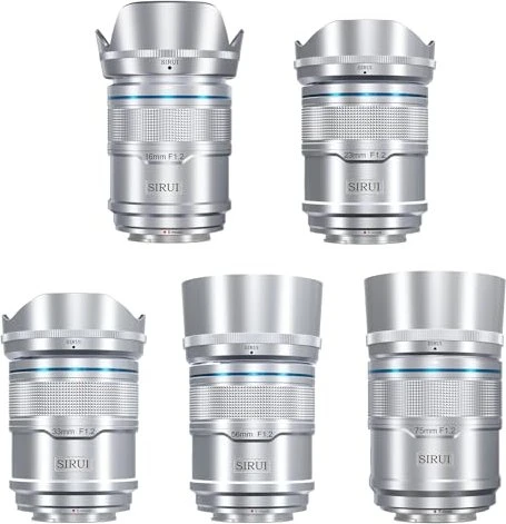 Sirui Sniper 3 Linsen-Set für Sony E silber