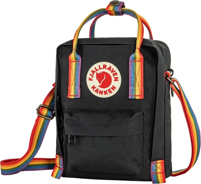 Fjällräven Kanken Rainbow Sling Umhängetasche black/rainbow pattern