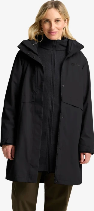 Jack Wolfskin Baylight 3in1 Funktionsmantel schwarz (Damen)