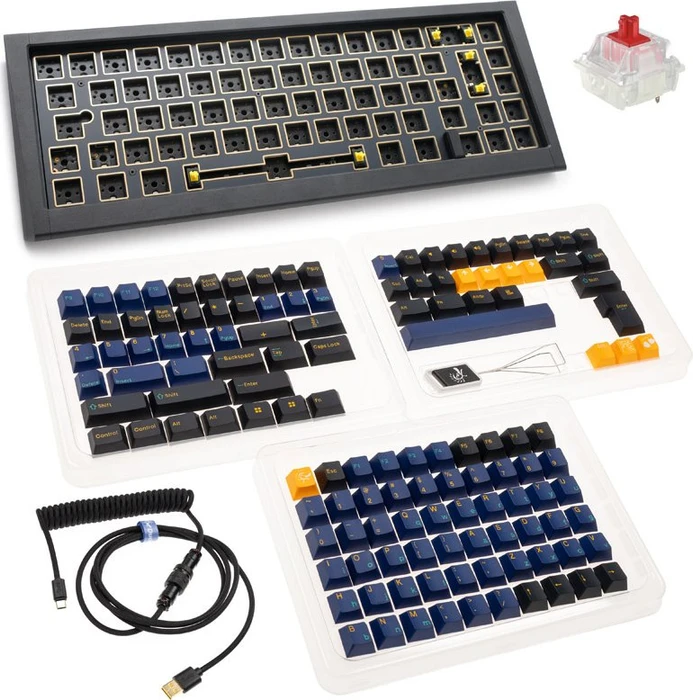 Ducky Outlaw 65 Barebone Gaming-Tastatur, schwarz, ANSI