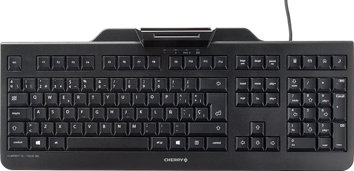 Cherry KC 1000 SC, schwarz, USB, ES