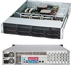 Supermicro SuperChassis 825TQC-R802LPB, grau/schwarz, 2HE, 1x 800W redundant