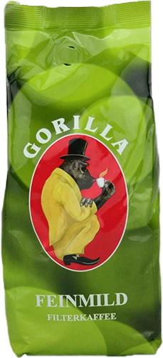 Espresso Gorilla Feinmild Kaffeepulver, 500g