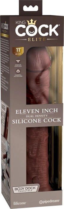Pipedream King Cock Elite 11" Dual Density Cock brown