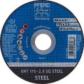 Pferd EHT 115-2.4 SG STEEL Trennscheibe, 115x2.4x22.23mm, 25 Stück