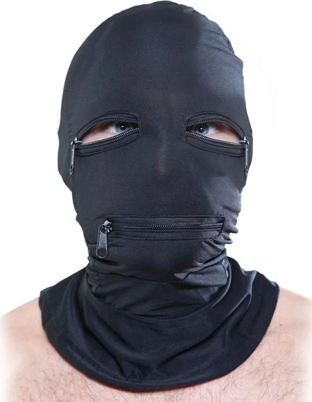 Pipedream Fetish Fantasy Zipper Face Hood Hood Maske