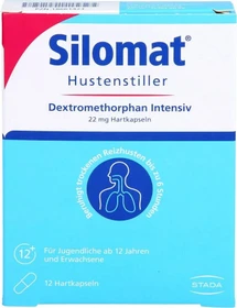 Stada Silomat Hustenstiller Dextromethorphan Intensiv Hartkapseln, 12 Stück