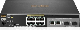 HPE Aruba 2530 8 Desktop Managed Switch, 8x RJ-45, 2x RJ-45/SFP, 67W PoE+ (JL070A)