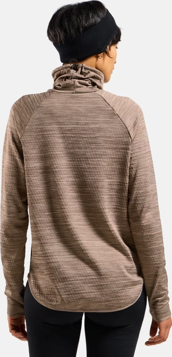 Odlo Run Easy Warm Laufshirt langarm cinder melange (Damen)