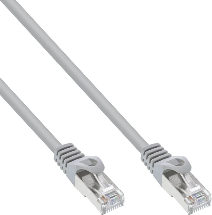 InLine Patchkabel, Cat5e, F/UTP, RJ-45/RJ-45, 1m, grau, 70er-Pack (B-72511L)
