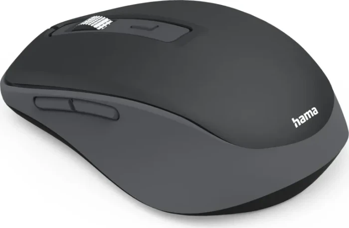 Hama WM-450 Silent Wireless Multi-Device Mouse schwarz/grau, USB/Bluetooth