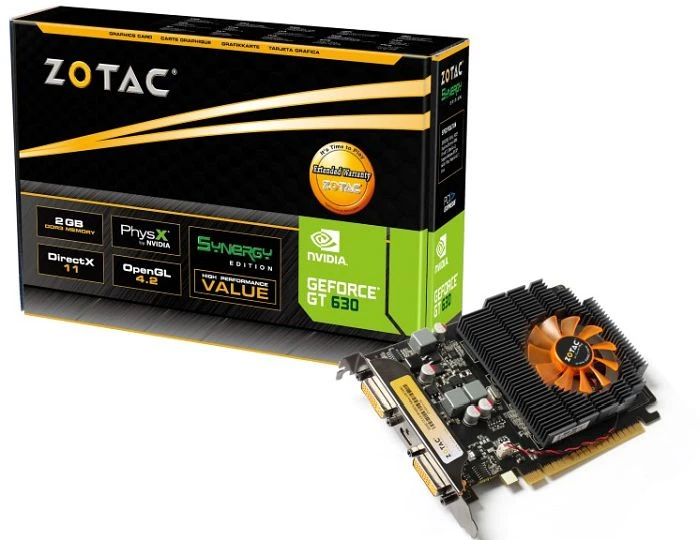Zotac GeForce GT 630 Synergy, 2GB DDR3, 2x DVI, Mini HDMI