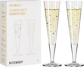 Ritzenhoff Goldnacht H24 Champagnerglas, 2 Stück