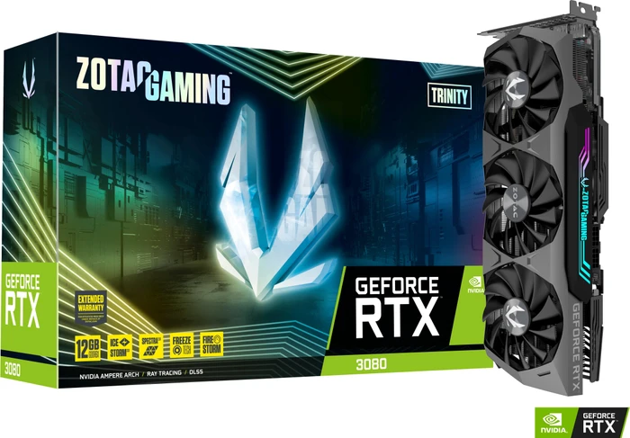 Zotac Gaming GeForce RTX 3080 Trinity LHR, 12GB GDDR6X, HDMI, 3x DP