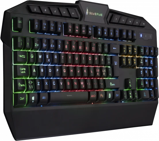 Verbatim SureFire KingPin RGB Gaming Keyboard, LEDs RGB, schwarz, USB, ND