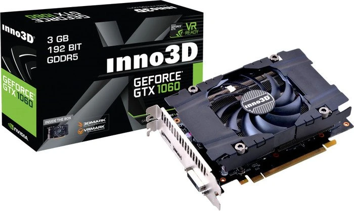 INNO3D GeForce GTX 1060 Compact X1, 3GB GDDR5, DVI, HDMI, DP