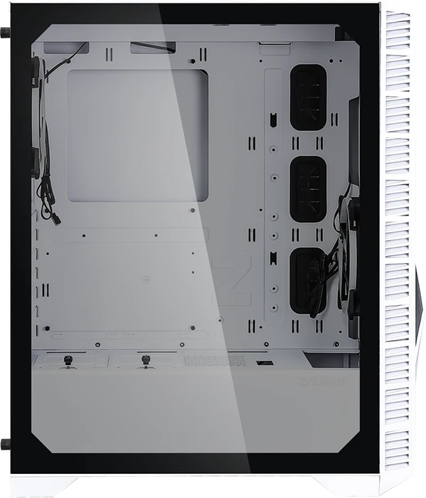 Zalman Z3 Iceberg_White, weiß, Glasfenster