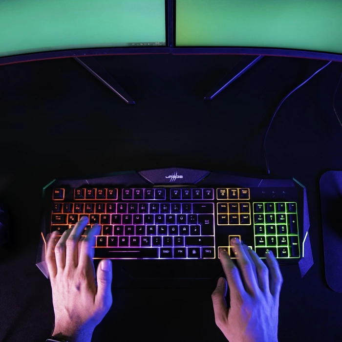 Hama uRage Exodus 210 Illuminated Gaming Tastatur, USB, DE