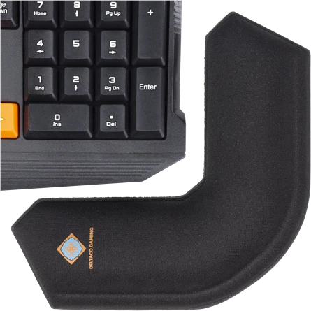 Deltaco Gaming Corner Wrist Pad, schwarz