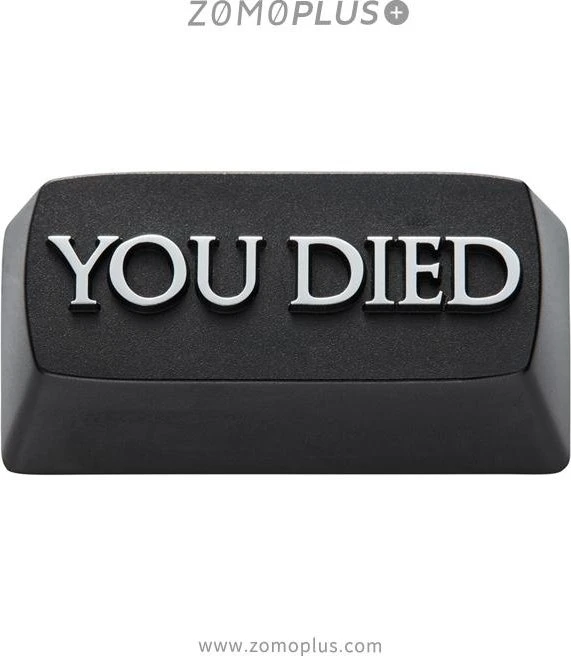 Zomoplus Keycap YOU DIED, Aluminium, silber/schwarz, 1 Taste