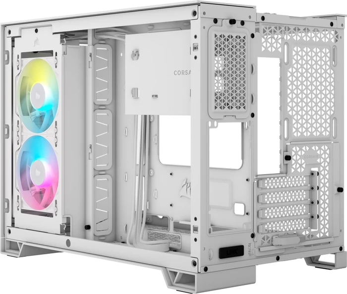 Corsair 2500X RGB, weiß, Glasfenster