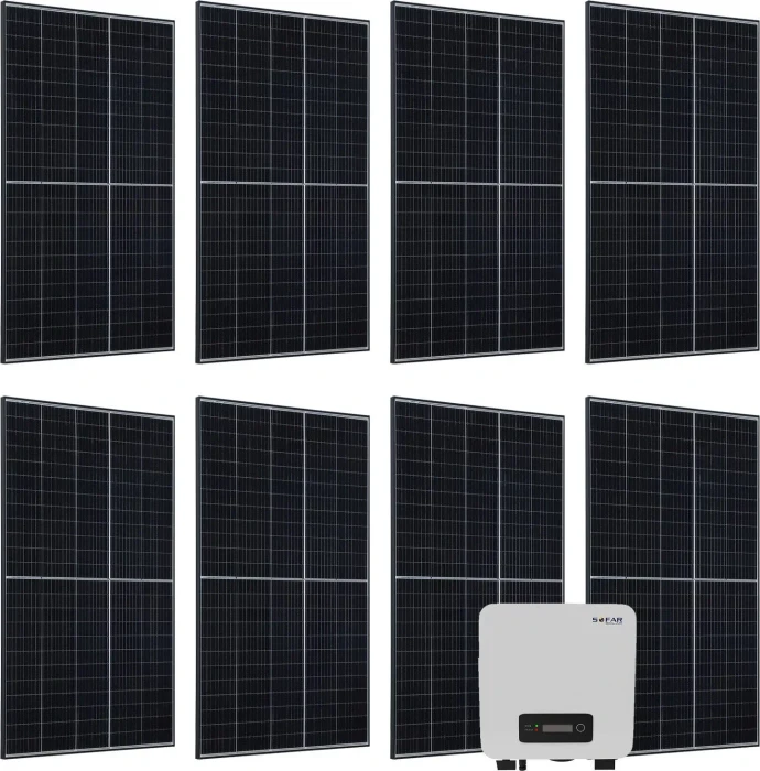 Juskys Solaranlage 3000W, 3kW, 3.28kWp