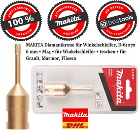 Makita M14 Diamant-Bohrkrone, 6x34x75mm, 1 Stück