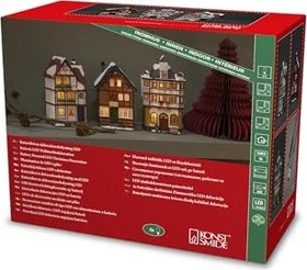 Konstsmide Motiv Szenerie Häuser-Set LED 6x bernstein, 3 Stück