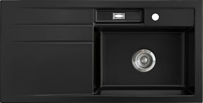 systemceram Bela 100 Einbau Becken rechts nigra